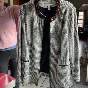 Chico’s  Tweed blazer jacket